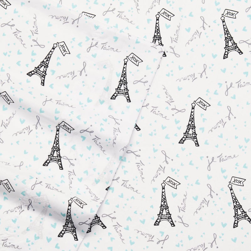 Betsey Johnson - Queen Bed Sheets, Soft & Lightweight Bedding, Fade & Wrinkle Resistant (Je T'Aime Paris, Queen) - Image 3